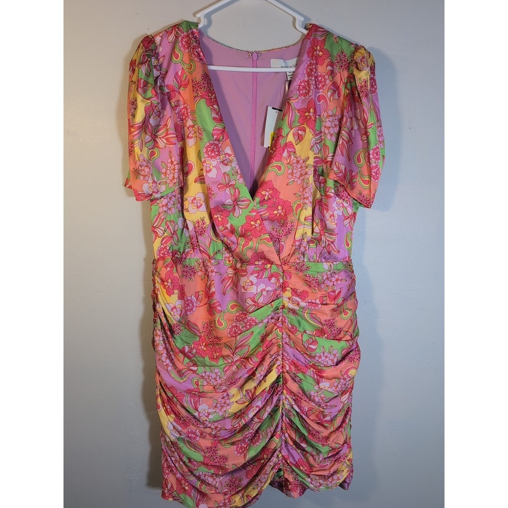 Adelyn Rae Addison Floral Dress Women's XL Cinch Pastel NWT